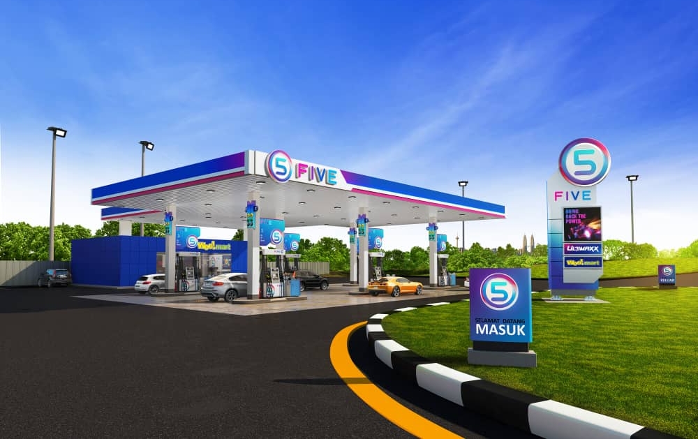 全国首个人工智能加油站 : FIVE石油私人有限公司将会和Green Packet公司合作，打造全马首个人工智能加油站。-图片摘自Soya Cincau-
