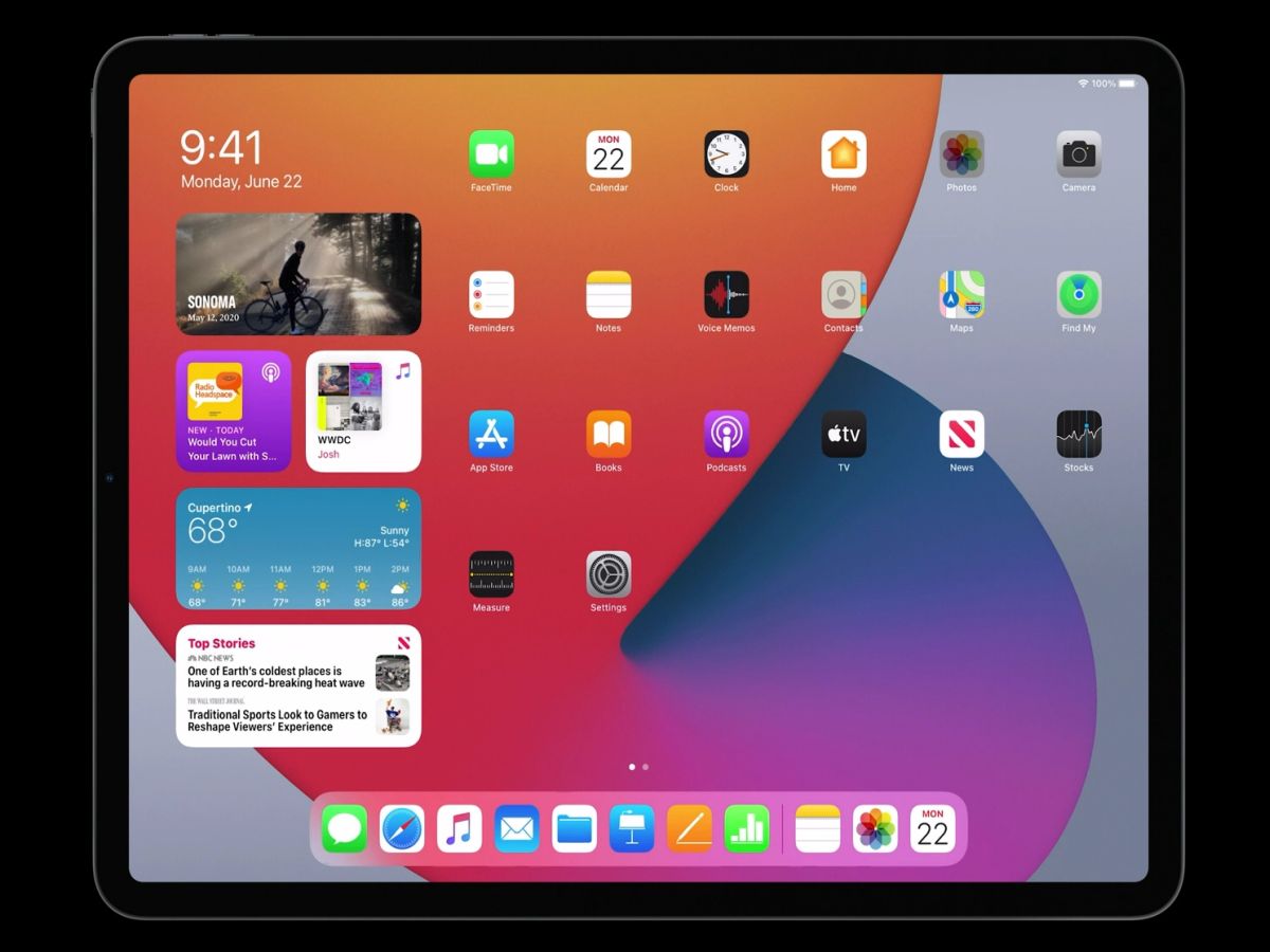 iPadOS 14 :iPadOS 14 也具备经过重新设计的Widgets。-图取自Soyacincau-