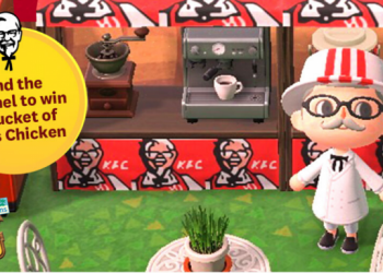 动物森友会 ：菲律宾肯德基也在玩！