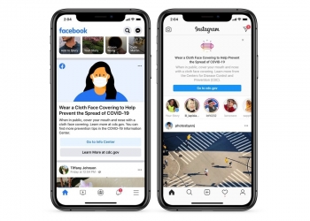 脸书Instagram新增服务 提醒用户戴口罩