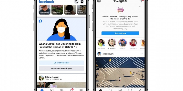 脸书Instagram新增服务 提醒用户戴口罩