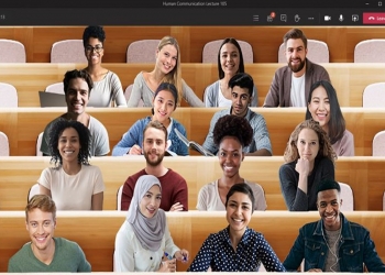 使人感觉更靠近 Microsoft Teams新增Together Mode