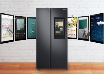 三星SBS Family Hub智能冰箱：可连接WiFI查看库存 还支持Spotify！