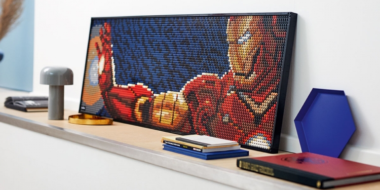 颗粒积木Pop Art“海报”：乐高推出钢铁侠星战等4款