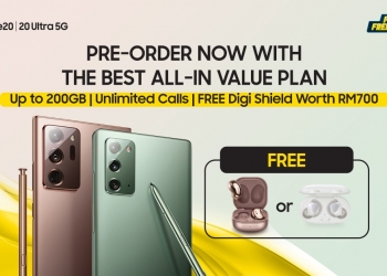 Digi推Galaxy Note 20分期预付配套 月费从248令吉起