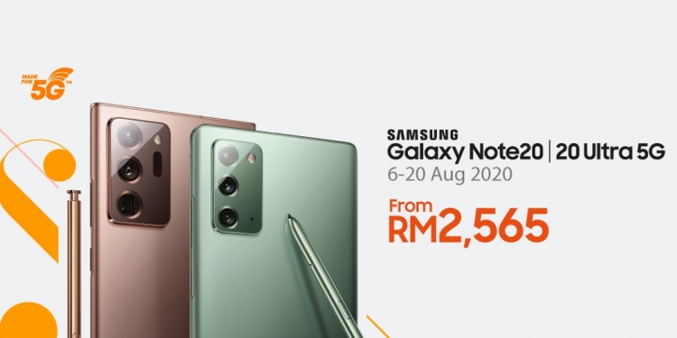 U Mobile 无限配套 RM2566起入手Galaxy Note 20系列