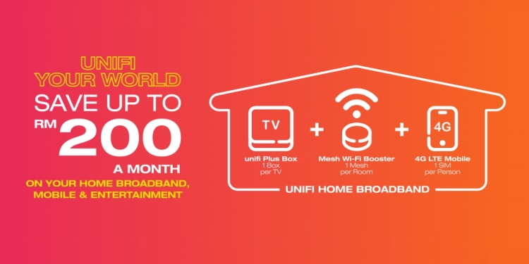 TM推出800Mbps和500Mbps Unifi光纤宽频配套