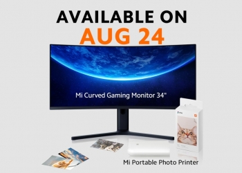 824开卖!小米曲面游戏显示器和照片打印机来了