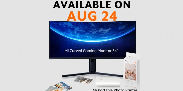 824开卖!小米曲面游戏显示器和照片打印机来了