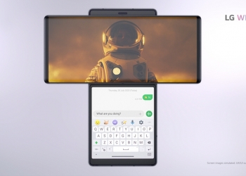 可旋转变成“云台模式”！ LG Wing 双屏手机造型独特