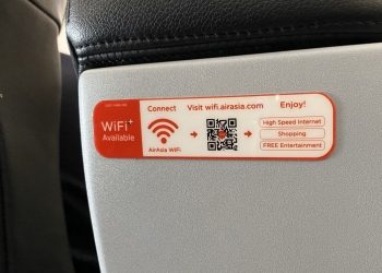 在机上无限上网！ 亚航推出48令吉WiFi促销配套