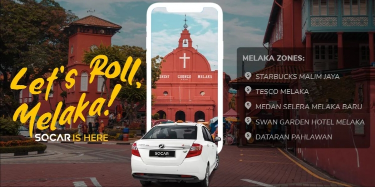 5个服务站点还有70令吉折扣 Socar去到古城咯！