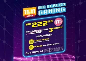 GSC租借大荧幕和餐饮配套 11.11享11%折扣！