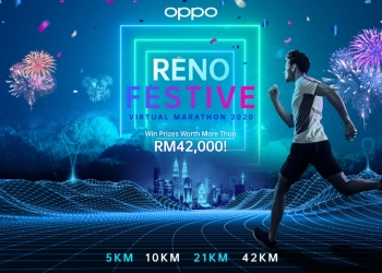 Oppo Reno Festive虚拟马拉松：总值逾4万令吉大奖在等你！