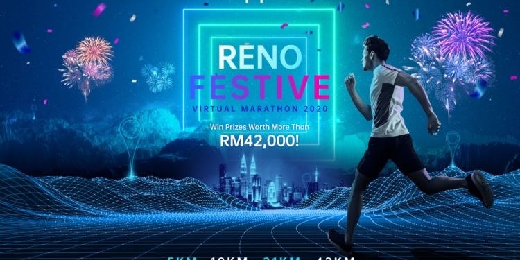 Oppo Reno Festive虚拟马拉松:总值逾4万令吉大奖在等你!