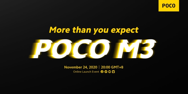 预告留线索！Poco M3将会比X3 NFC更便宜