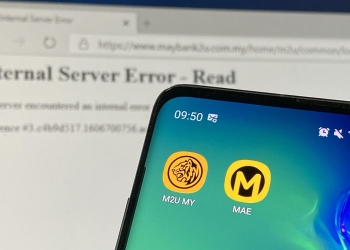 Maybank网站和应用程序系统故障！