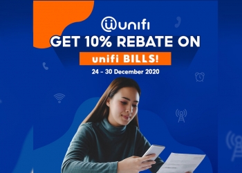 直到12月30日！在Shopee付Unifi账单可获10%折扣