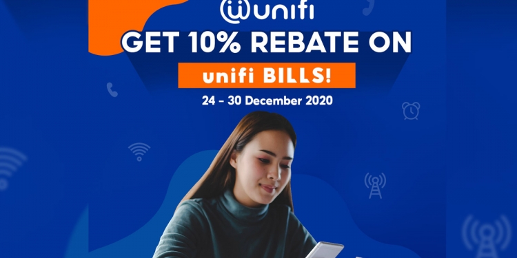 直到12月30日!在Shopee付Unifi账单可获10%折扣