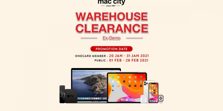 Mac City清仓大促销!MacBook Air和Pro展示机仅需RM999