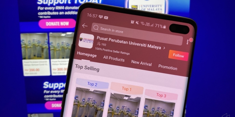 为前线人员购买PPE 马大医药中心与Lazada合作募款