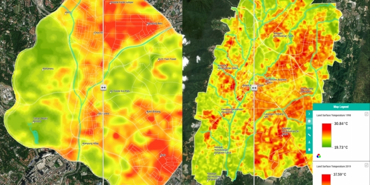 Think City：5城市峰值温度上升 吉隆坡幅度最低
