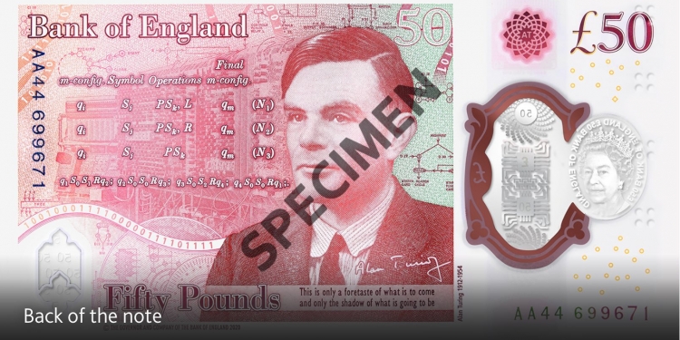 超酷细节意义深远! 50英镑新钞向图灵致敬