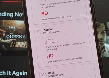 推出Mobile+配套！ 用手机平板看Netflix每月只需RM25