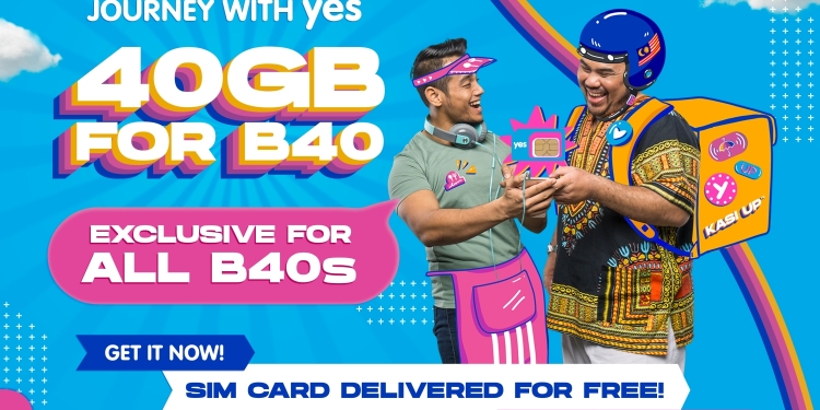 B40群体注意!Yes Kasi Up免费提供40GB上网数据