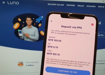 使用FPX即时转账RM100或以上 大马Luno用户免付手续费