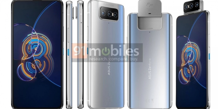 可翻转摄像头！华硕Zenfone 8系列渲染图曝光