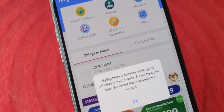 受次轮AZ预约登记影响！ MySejahtera一度瘫痪