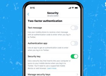 推特用户现可设定安全密钥 作为唯一双重认证方法