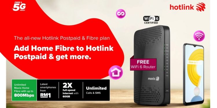 最低每月RM149 明讯推Hotlink后付搭光纤宽频配套