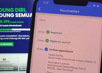 新功能！接种首剂疫苗前可在MySejahtera签同意书