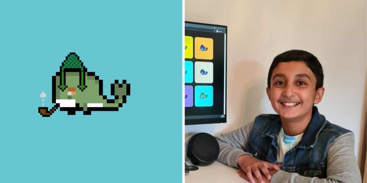 12岁男孩售“怪异鲸鱼”系列NFT作品 赚约160万令吉