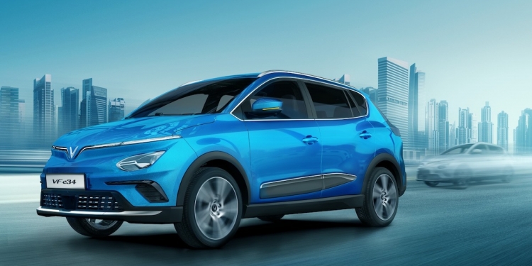 越南首款全电动跨界SUV VinFast e34全面曝光