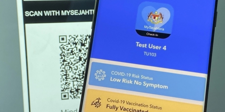 MySejahtera更新版本 凯里:直接显示接种状况