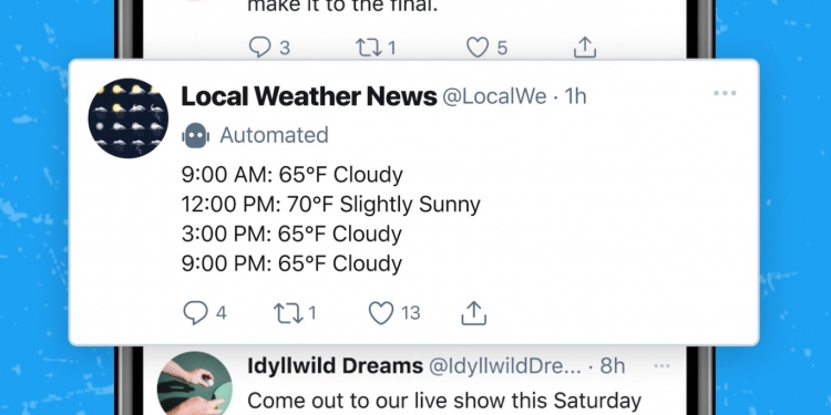 推特正在测试新标签 帮助用户识别机器人帐号