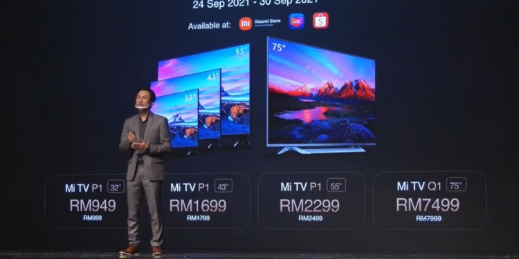 折扣高达RM500!小米P1和Q1系列智能电视限时优惠