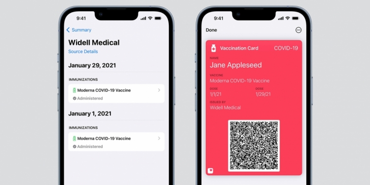 更方便展示接种状态 iOS 15.1可将疫苗卡放入苹果钱包