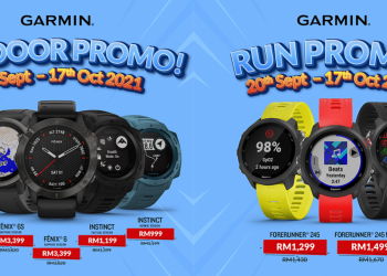 佳明户外和跑步促销活动 健身表享逾RM400折扣！