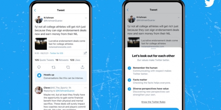 提醒用户勿变“酸民” 推特测试新功能打造友善环境
