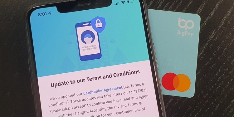 新策下月才开跑！BigPay强制用户“接受”才能用App
