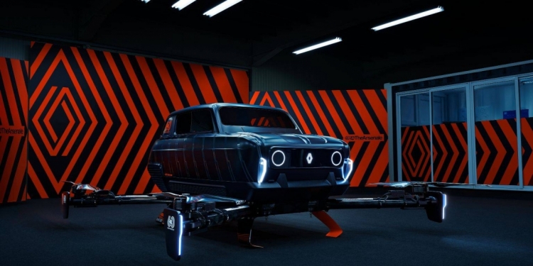 配合60周年庆致敬经典！雷诺打造AIR4飞行车