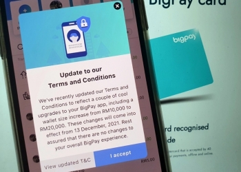 BigPay新条款1213生效 电子钱包最大额度调至RN2万