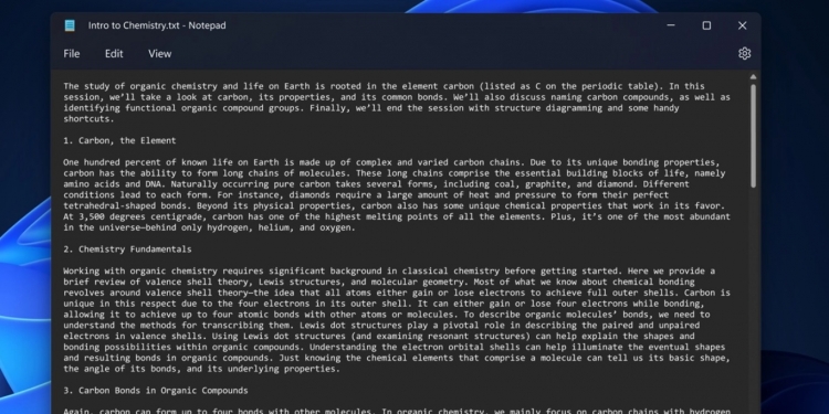 微软重新设计Notepad 推出黑暗模式