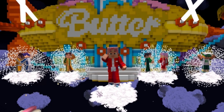 化身大头娃娃加入元宇宙!Minecraft联手BTS线上演出