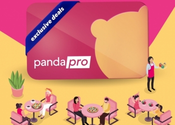 pandapro会员在指定餐厅堂食 可享有25%折扣！