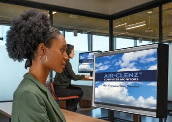 防止病毒  Air-Clenz显示器可过滤有害颗粒